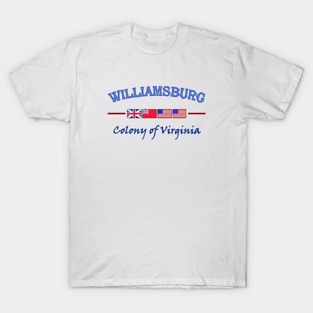 Williamsburg Virginia T-Shirt by SeattleDesignCompany